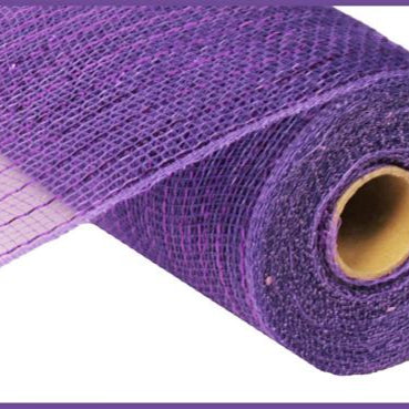 10"X10YD METALLIC MESH - PURPLE WITH PURPLE FOIL - RE130123