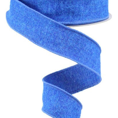 1.5"X10YD FUZZY ROYAL BURLAP - ROYAL BLUE - RG0191725