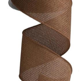 2.5"X10YD CROSS ROYAL BURLAP - BROWN - RG121204