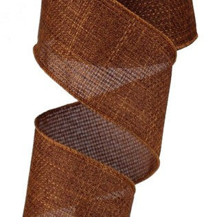 2.5"X10YD CROSS ROYAL BURLAP - RUST - RG121274