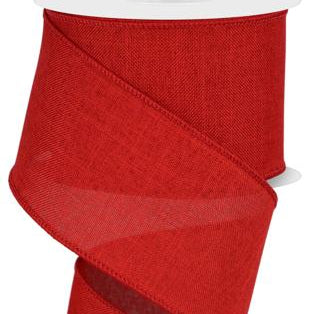 2.5"X10YD ROYAL BURLAP RIBBON - RED - RG127924