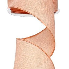 2.5"X10YD ROYAL BURLAP - PEACH - RG1279ET