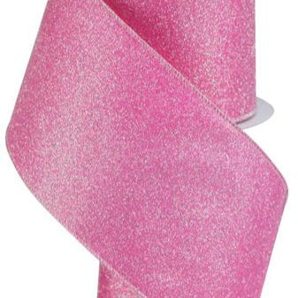 4"X10YD IRIDESCENT GLITTER ON SATIN - PINK - RGA181822