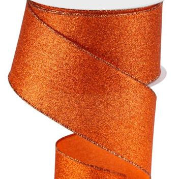 2.5"X10YD SHIMMER GLITTER - ORANGE - RGC159720