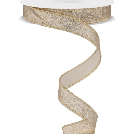 5/8" SHIMMER GLITTER - CHAMPAGNE - RGF108944