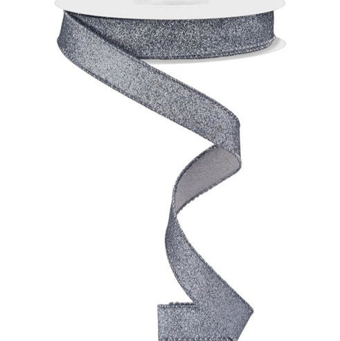 5/8"X10YD SHIMMER GLITTER - PEWTER - RGF1089H9