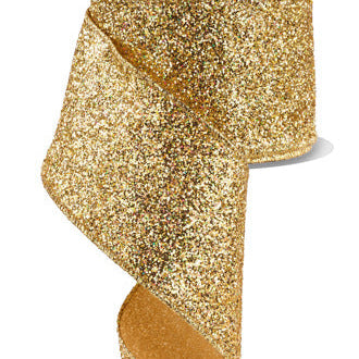 2.5"X10YD LASER GLITTER - LASER GOLD - RGF153308