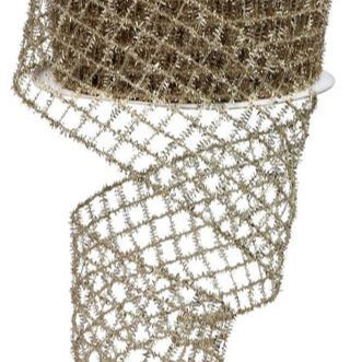 2.75"X10YD TINSEL MESH - CHAMPAGNE - RM9973N5