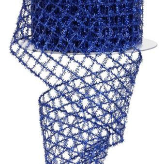 2.5"X10YD TINSEL MESH - ROYAL BLUE - RM997625
