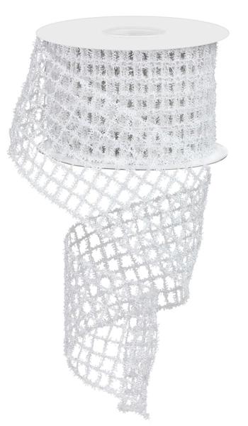 2.75"X10YD TINSEL MESH - WHITE - RM997927