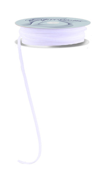 1/8"X20YD WOVEN VELVET - WHITE. UNWIRED - RN591327