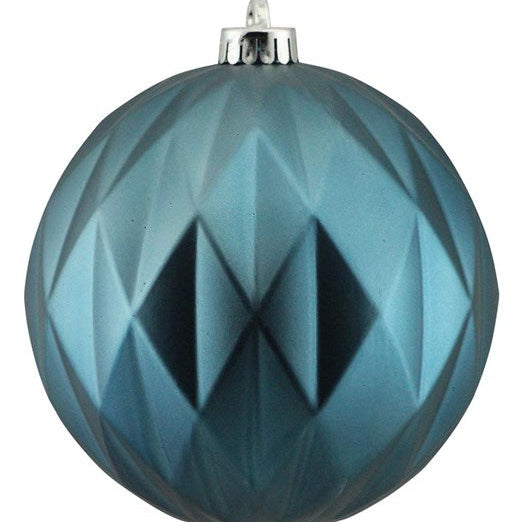150MM VP DIAMOND BALL ORNAMENT - MATTE SMOKE BLUE - XH9541E6