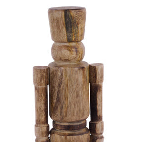 15.75"H X 4"L MANGO WOOD NUTCRACKER - NATURAL - XN4393