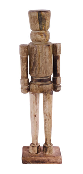 15.75"H X 4"L MANGO WOOD NUTCRACKER - NATURAL - XN4393