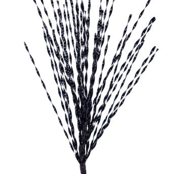 29" METALLIC PET TWIST GRASS SPRAY X40 - BLACK - XS148602
