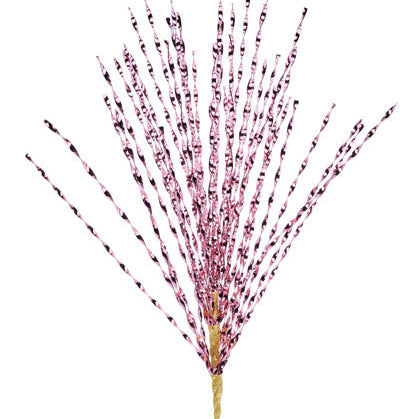 29" METALLIC PET TWIST GRASS X40 - PINK - XS148622