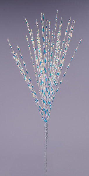 29" METALLIC PET TWIST GRASS SPRAY X40 - IRIDESCENT WHITE - XS149027