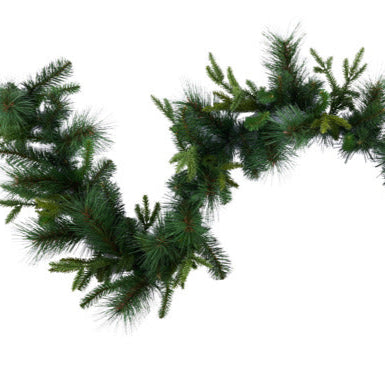 72"L MIXED PINE GARLAND UV PROTECTION - MIXED GREEN - XX9151
