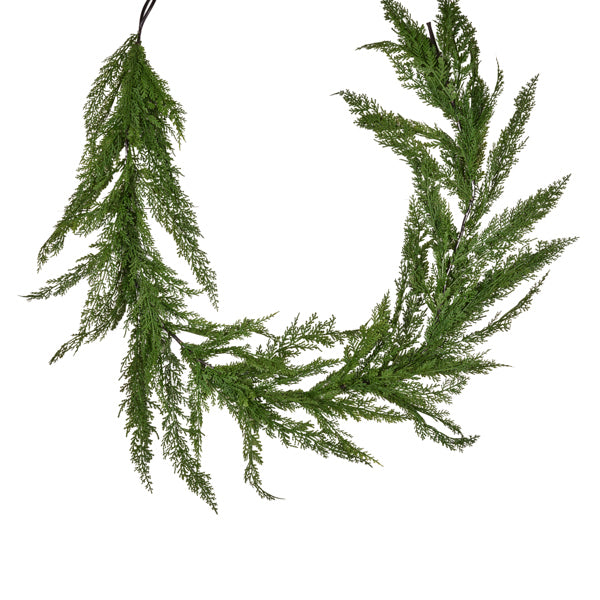 6'L ARBORVITAE SLIM GARLAND - GREEN - XX9438