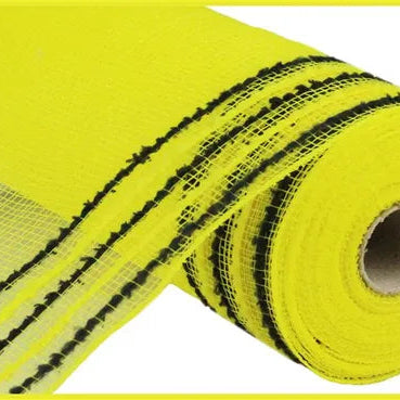 10.25"X10YD DRIFT/PP WIDE BORDER MESH - YELLOW/BLACK - RY8116F4