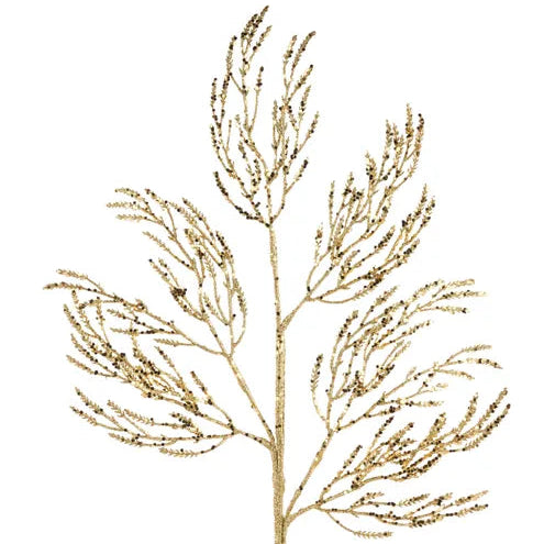 28"L GLITTER/HEX GLITTER WILD TWIGS SPRAY - GOLD - XS241608