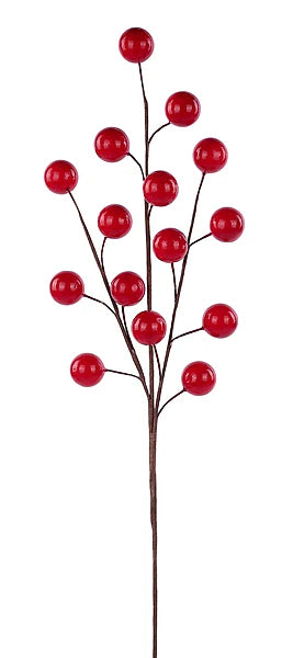 25.5"L BERRY SPRAY - SHINY RED - EC447524