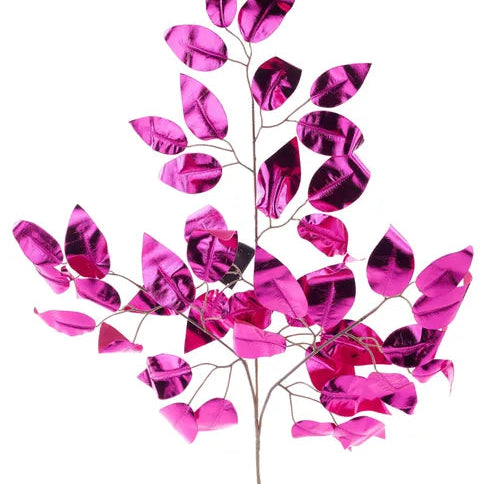 23"L METALLIC FICUS SPRAY - HOT PINK - XS244411