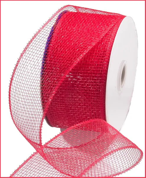 4"X25YD MESH - RED - RS210124