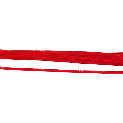 12"L X 6MM CHENILLE STEMS - RED - 25COUNT - MA200424