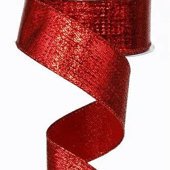 1.5"X10YD METALLIC RIBBON - RED - RG0139924