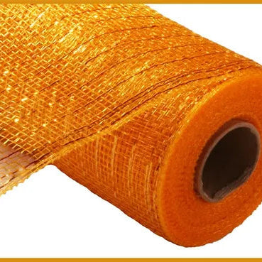 10"X10YD METALLIC MESH - BRIGHT GOLD W/GOLD FOIL - RE130153