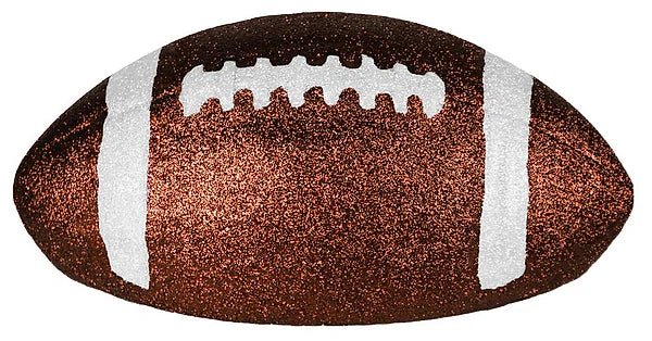 11"L FOOTBALL - CHOCOLATE GLITTER - MZ2057