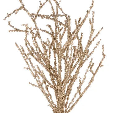 35"L STYRO BALL/BAMBOO TWIG BUNDLE - CHAMPAGNE - FB199849