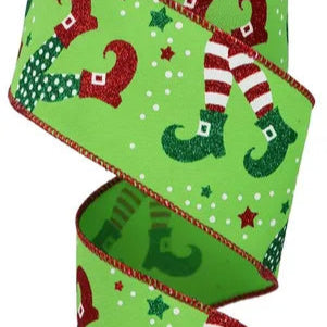 2.5"X10YD ELF LEGS - LIME/RED/EMERALD/WHITE - RGE146133