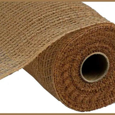 10.5"X10YD FAUX JUTE/PP CHECK - NATURAL - RY831318
