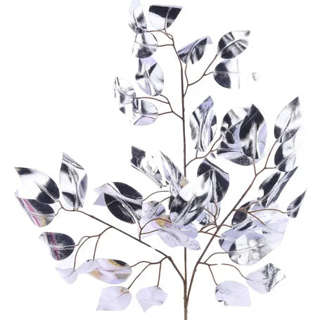 23"L METALLIC FICUS SPRAY - SILVER - XS244426