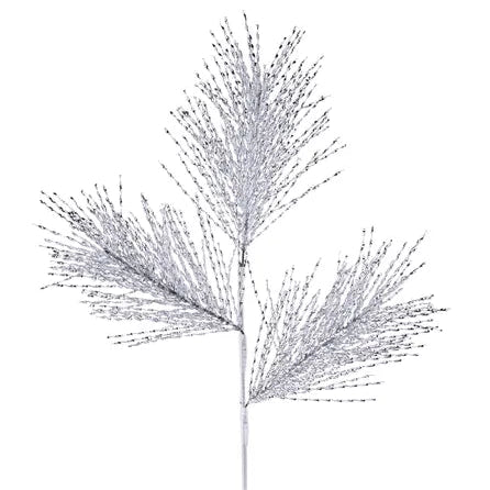 21"L TWISTED METALLIC PINE SPRAY X3 - SILVER - XX262926