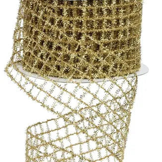 2.75"X10YD TINSEL MESH - GOLD - RM997308