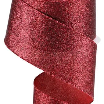 2.5"X10YD SHIMMER GLITTER - CRANBERRY - RGC1597Y6