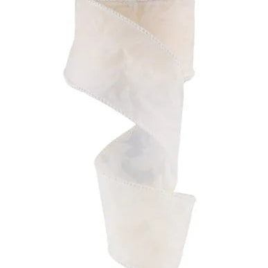 2.5"X10YD LEAF FILAGREE - IVORY - NR1006A8