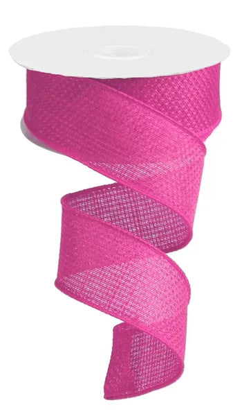 1.5"X10YD CROSS ROYAL BURLAP - HOT PINK - RG121111