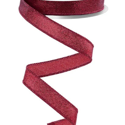 5/8"X10YD SHIMMER GLITTER - CRANBERRY - RGF1089Y6