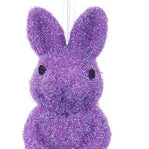 10"HX4.5"W IRID GLITTER BUNNY - PURPLE - HE734299