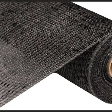 10"X10YD DELUXE WIDE FOIL MESH - BLACK W/BLACK FOIL - RE134102