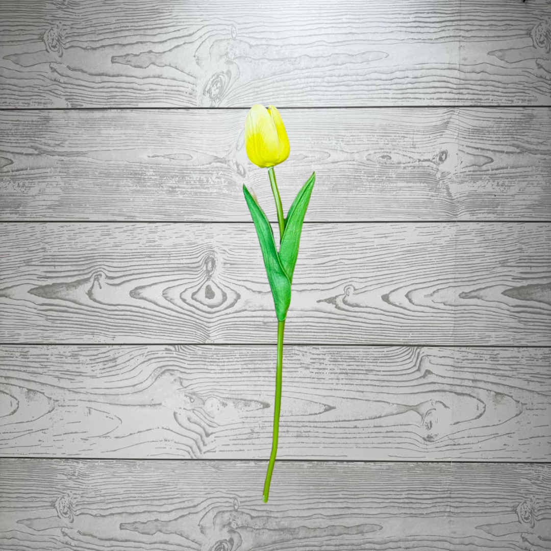 SINGLE YELLOW TULIP - 11399B-FELT