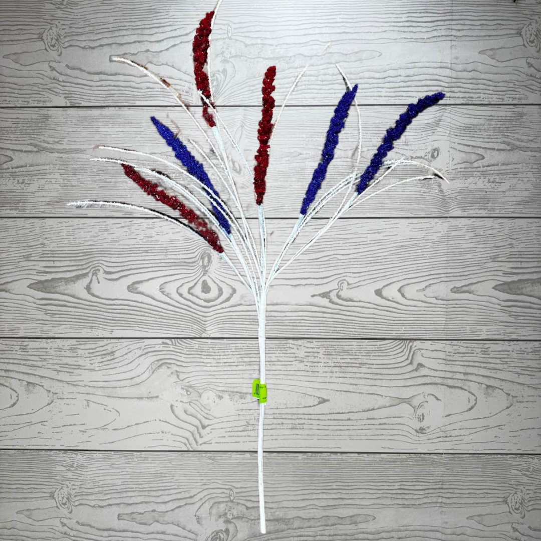 RED, WHITE, BLUE FOXTAIL SPRAY X5 H24 - 63325RWB