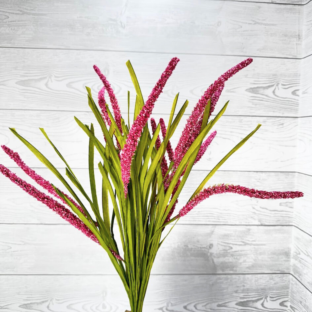 FOXTAIL BUSH H24 - PINK - 63499BT * RED GREEN
