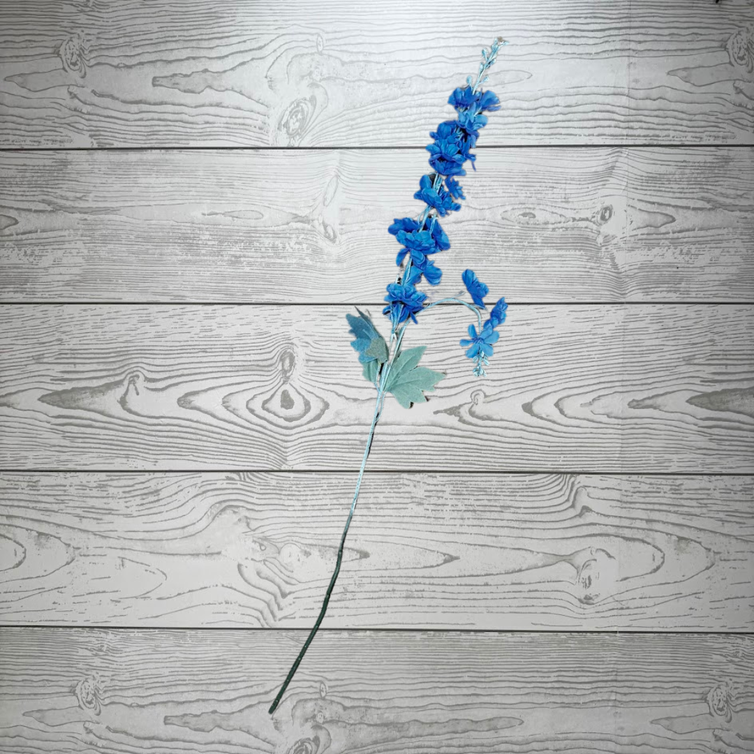 GARDEN DELPHINUM SPRAY 34" - PERIWINKLE - DCSP3002PW * DOUBLE GREEN