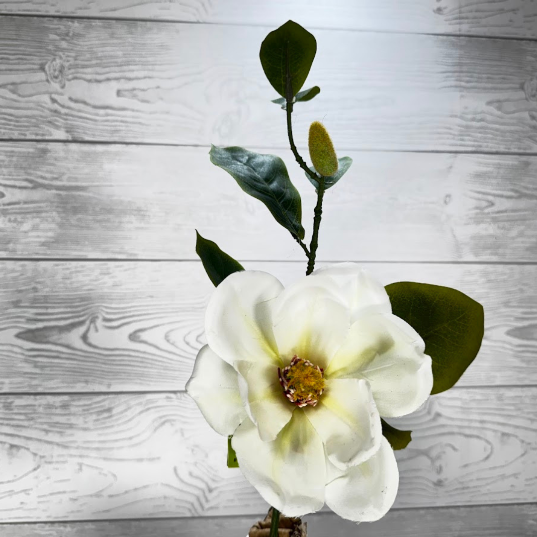 25.5" SINGLE MAGNOLIA SPRAY - 29346CM * BROWN