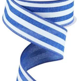 1.5"X10YD VERTICAL STRIPE - ROYAL BLUE/WHITE - RGC156225